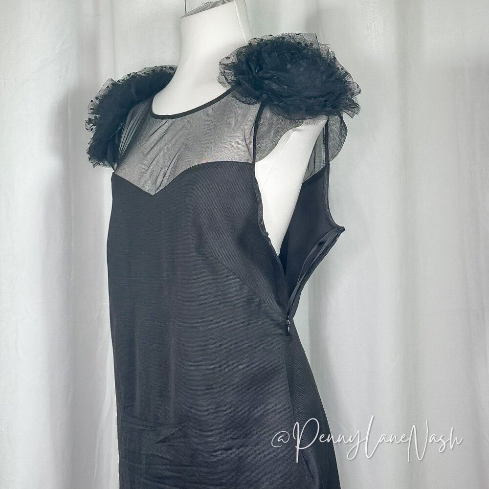 Pearl by Georgina Chapman Rosette Mini Dress Black - Picture 6 of 12